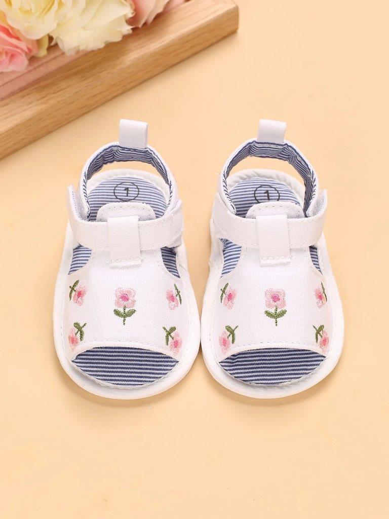 Baby Floral Embroidered Sandals