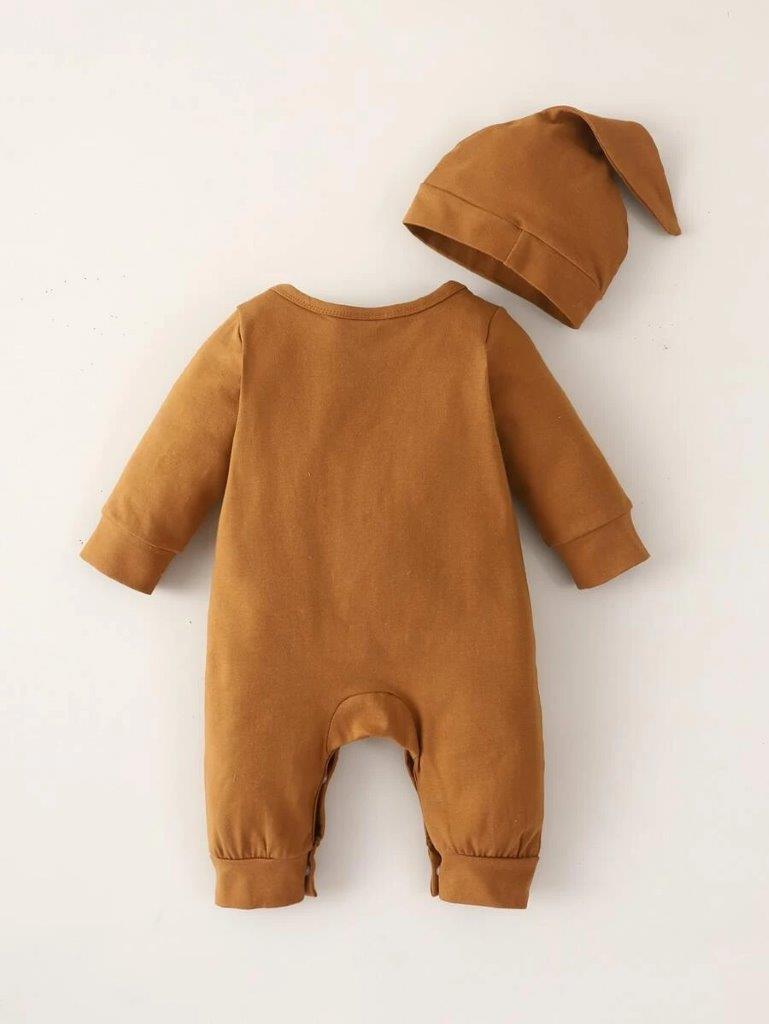 Baby Little Brother 2 Piece Set Brown