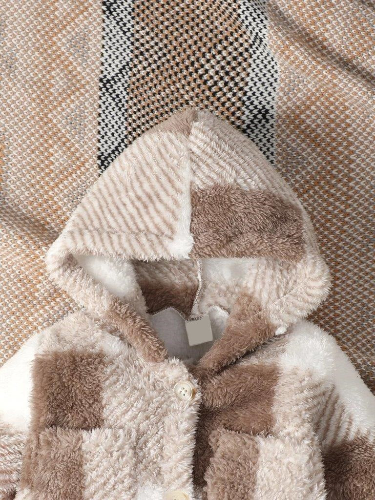 Baby Unisex Plaid Flannel Jumpsuit