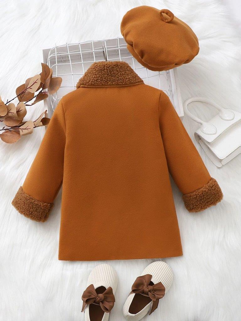 Toddler Girls Coat And Hat Set