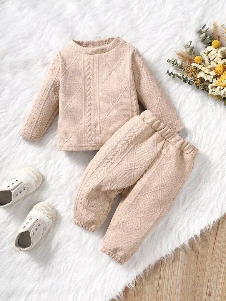 Baby Textured 2 Piece Apricot Set