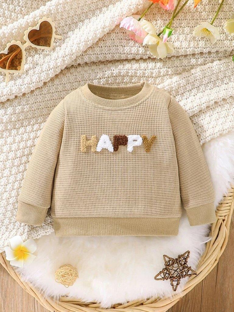 Baby Happy Letter Pullover