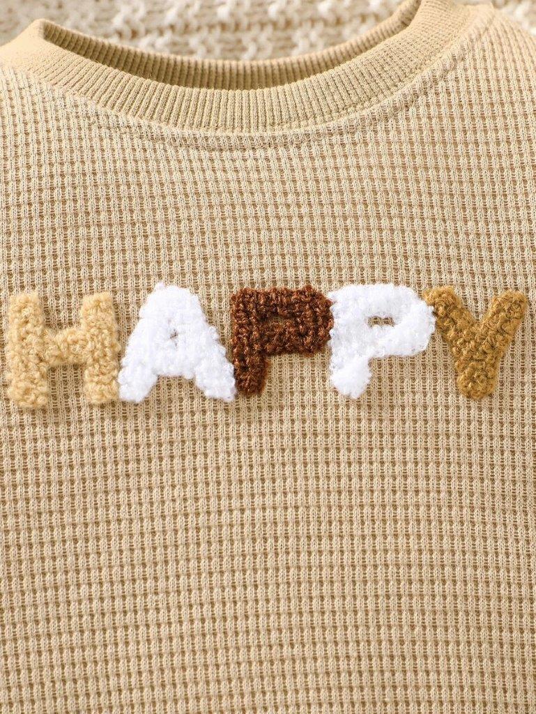 Baby Happy Letter Pullover