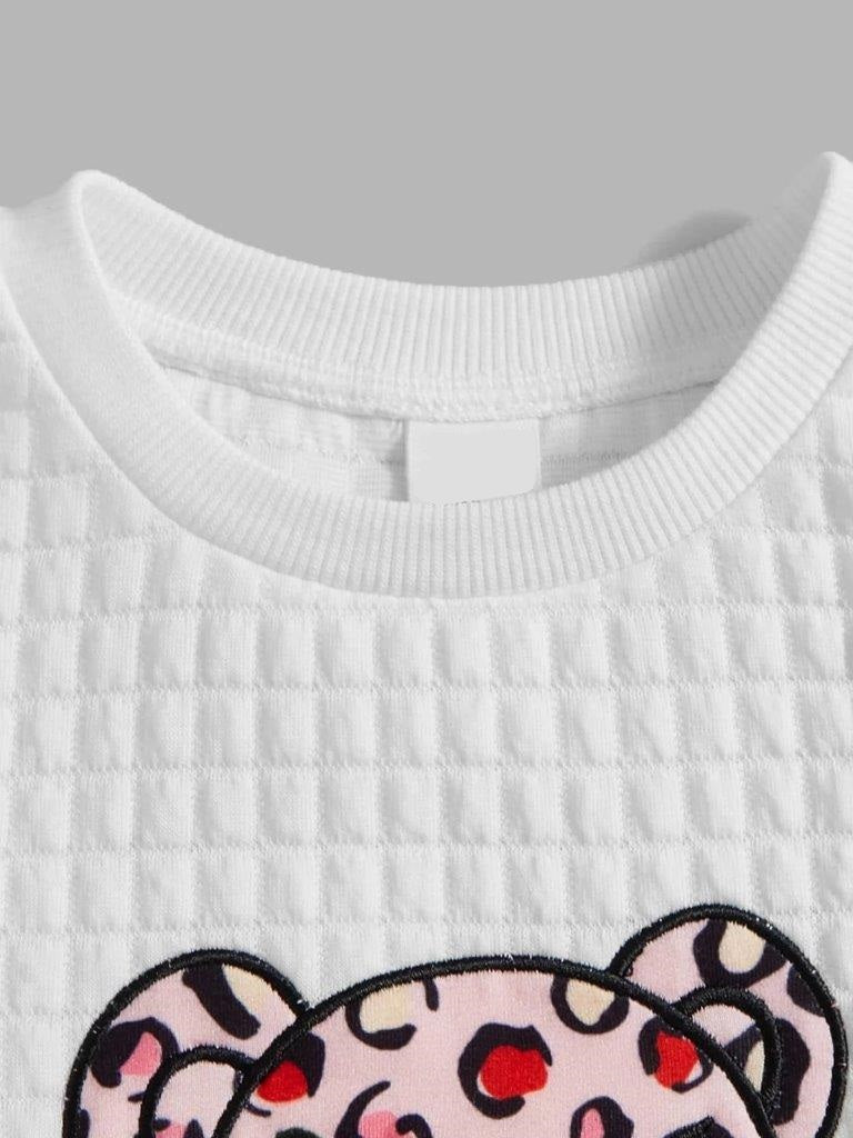 Toddler Girls Bear Sweatshirt And Leggings Set