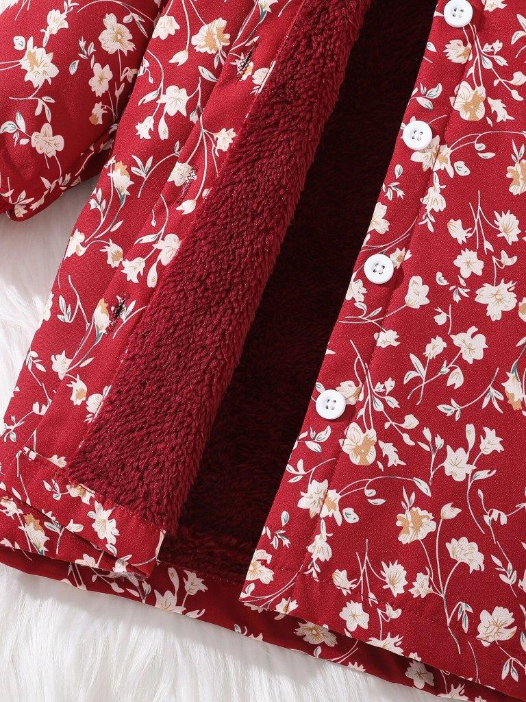 Baby Floral Print Coat