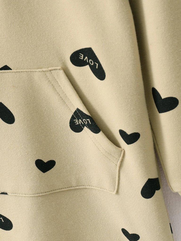 Toddler Girls Heart Pocket Sweatshirt