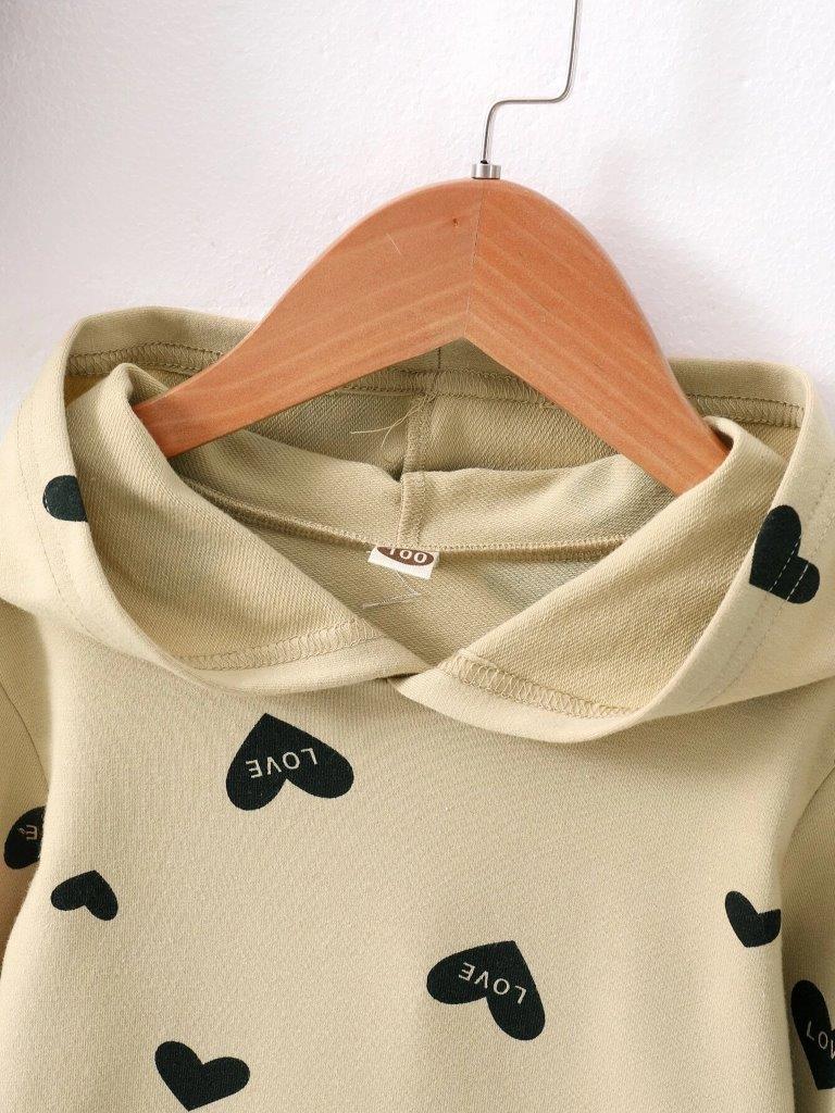 Toddler Girls Heart Pocket Sweatshirt