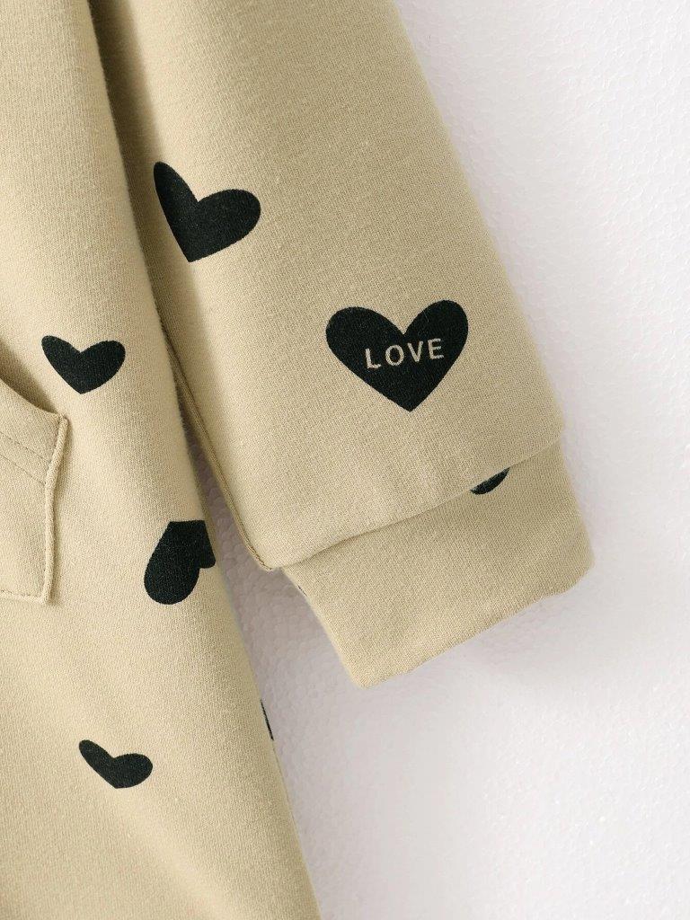 Toddler Girls Heart Pocket Sweatshirt