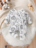 Baby Cartoon Pattern Jumpsuit