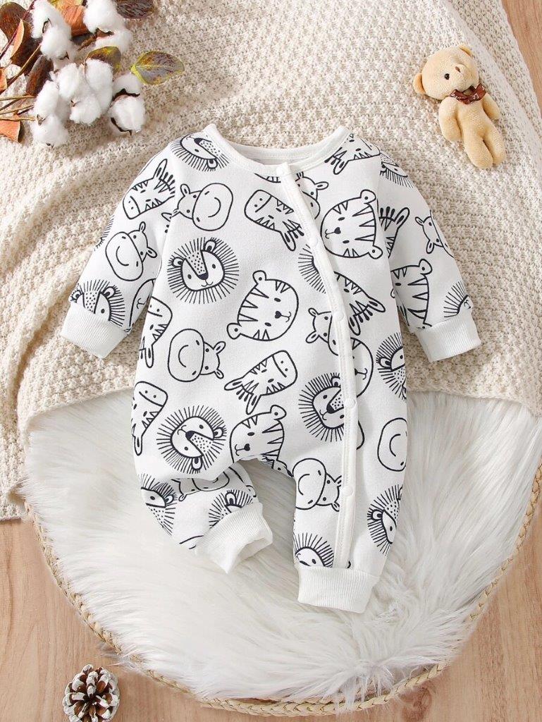 Baby Cartoon Pattern Jumpsuit