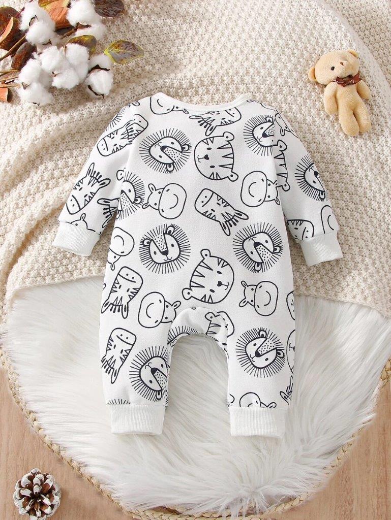 Baby Cartoon Pattern Jumpsuit