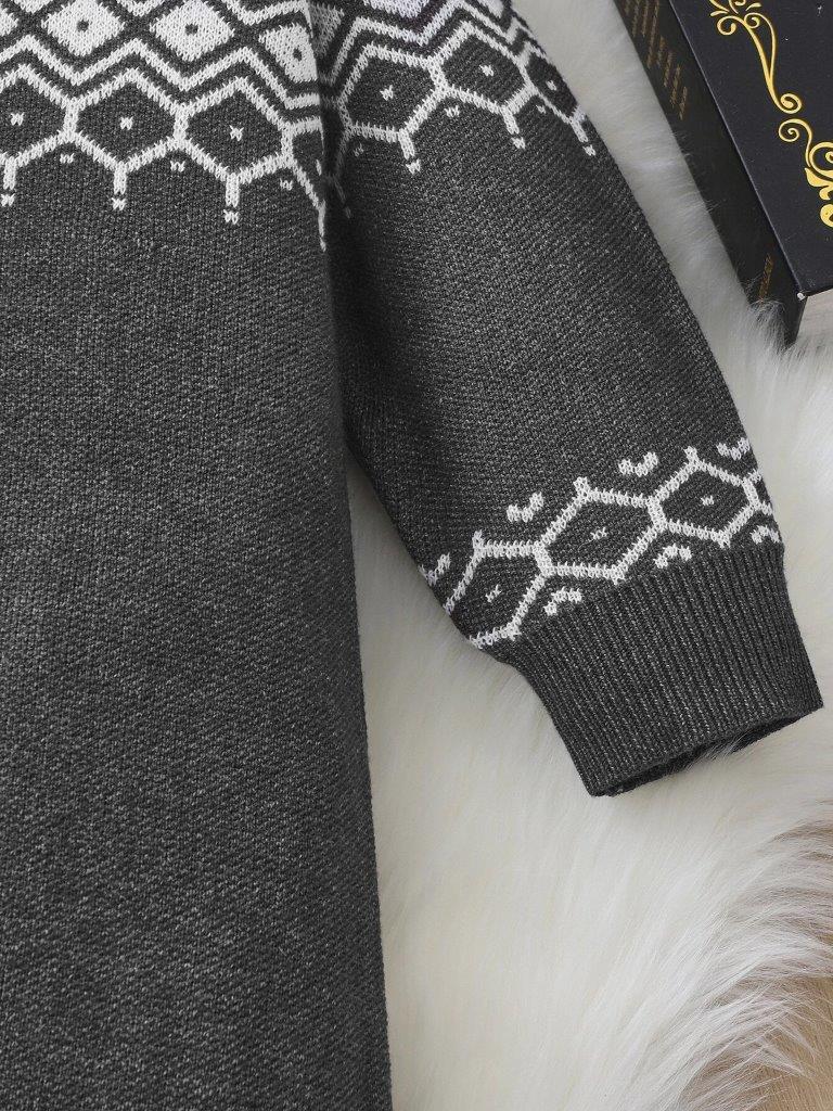 Baby Patterned Knit Jumpsuit