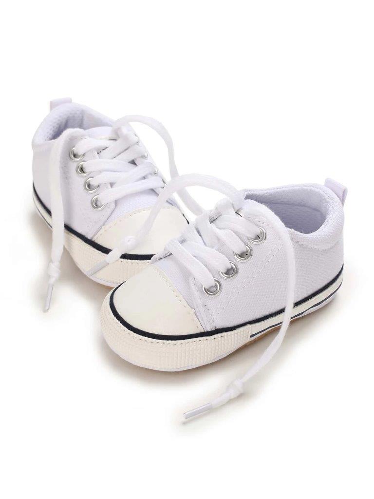 Baby White Canvas Sneaker