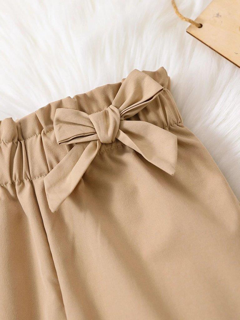 Toddler Girls Paperbag Ruffle Pants