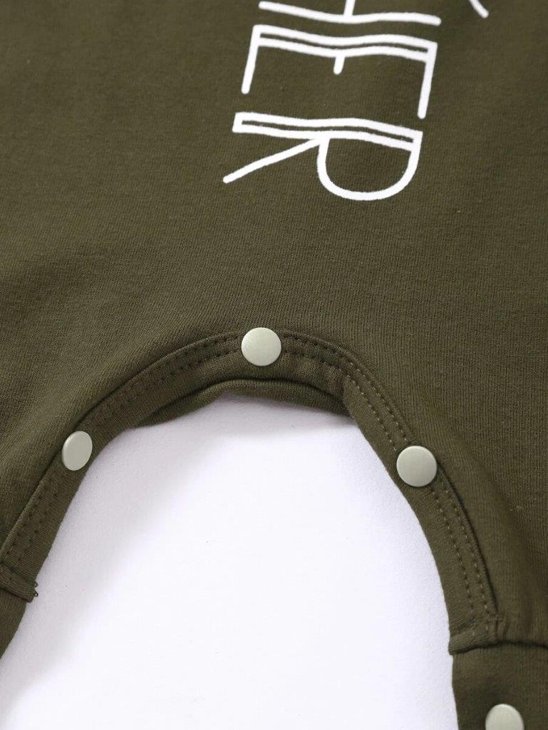 Baby Little Brother 2 Piece Set Army Green