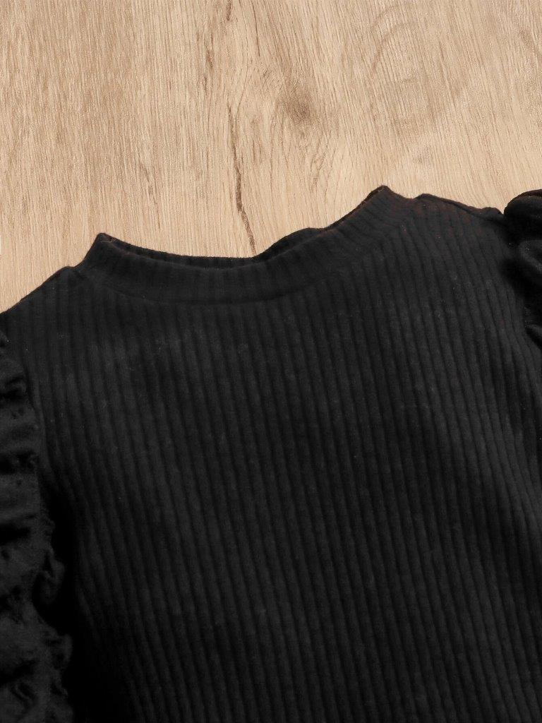 Baby Textured Puff Sleeve Bodysuit