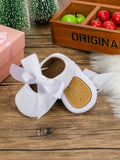 Baby White Velvet Flats