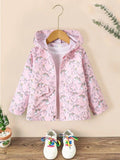 Toddler Girls Unicorn Windbreaker Jacket