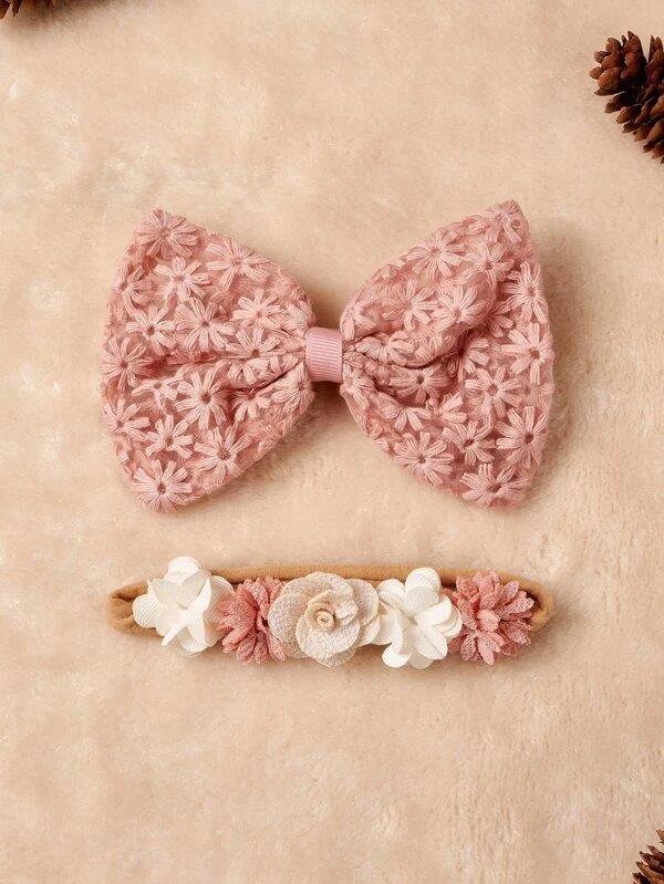 Baby 2 Piece Flower Headband Set 7