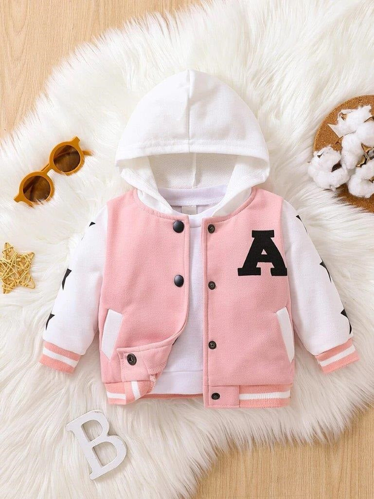 Baby Pink Varsity Jacket