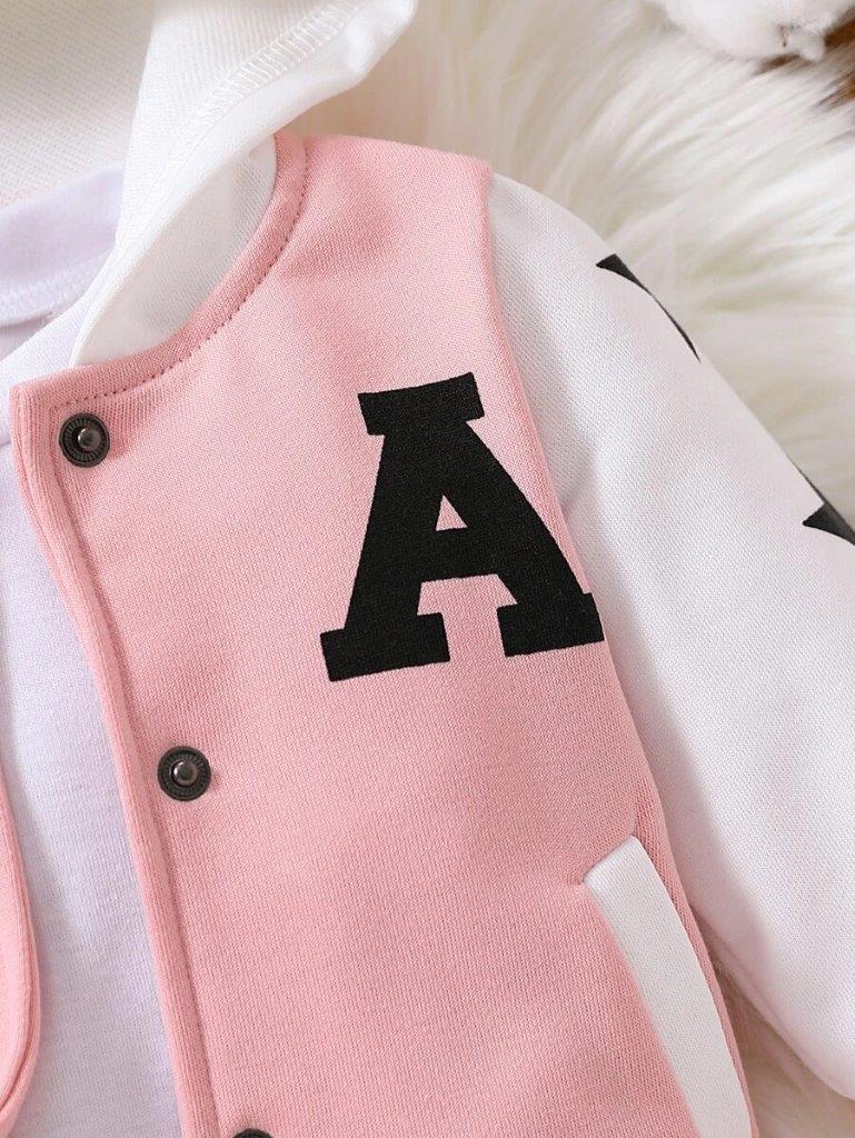 Baby Pink Varsity Jacket