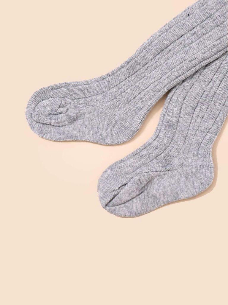 Baby Solid Light Grey Tights