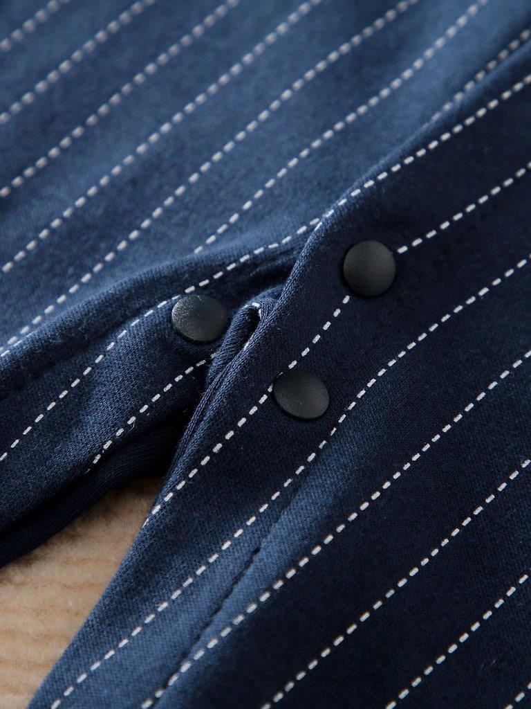 Baby Stripe Tuxedo Jumpsuit