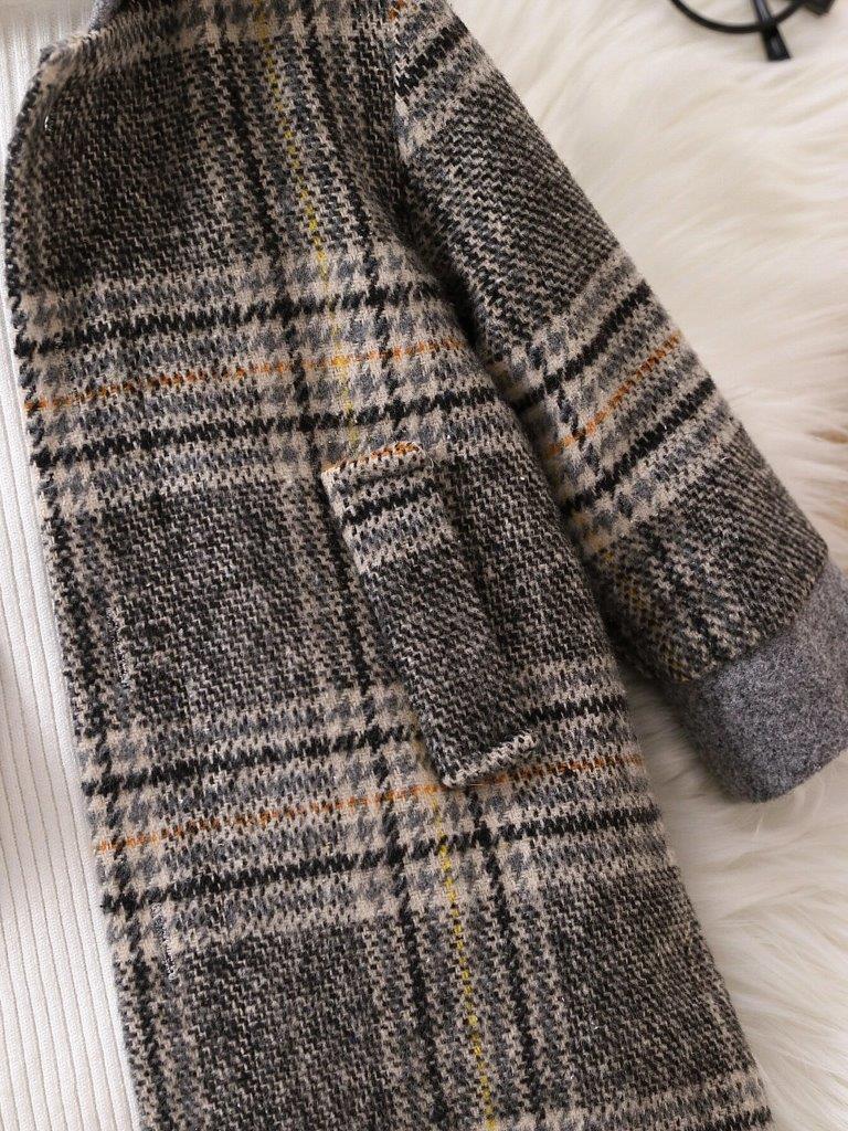 Baby Unisex Plaid Coat