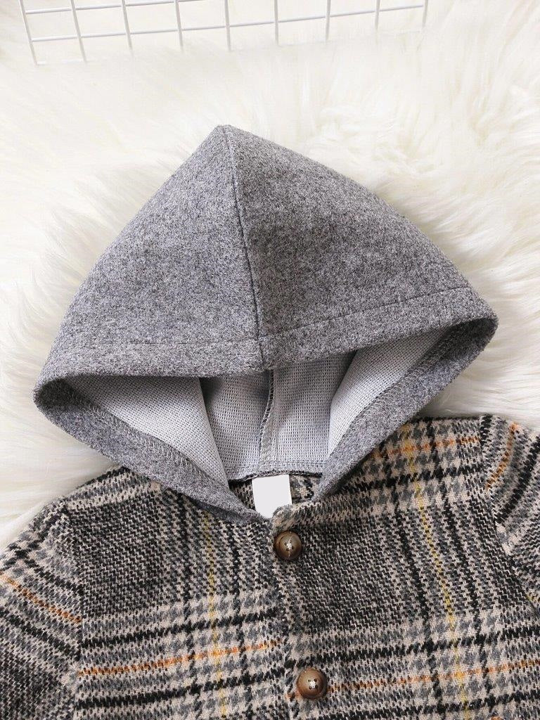 Baby Unisex Plaid Coat