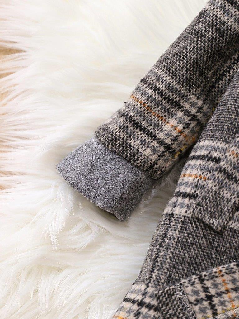 Baby Unisex Plaid Coat