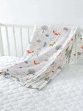 Baby Animal Print Muslin Blanket