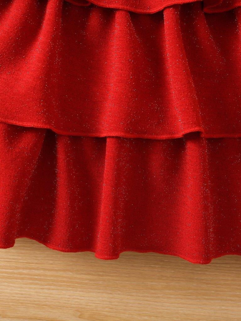 Toddler Girls Frilled Belted Dress