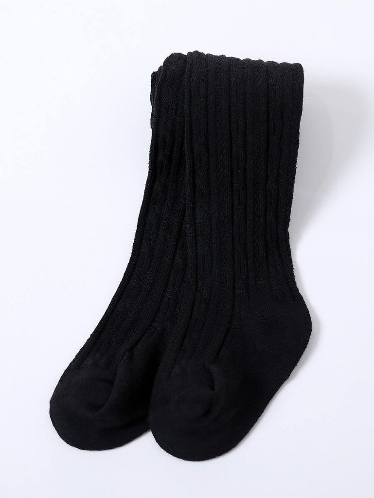 Baby Black Patterned Tights 6-12 Months