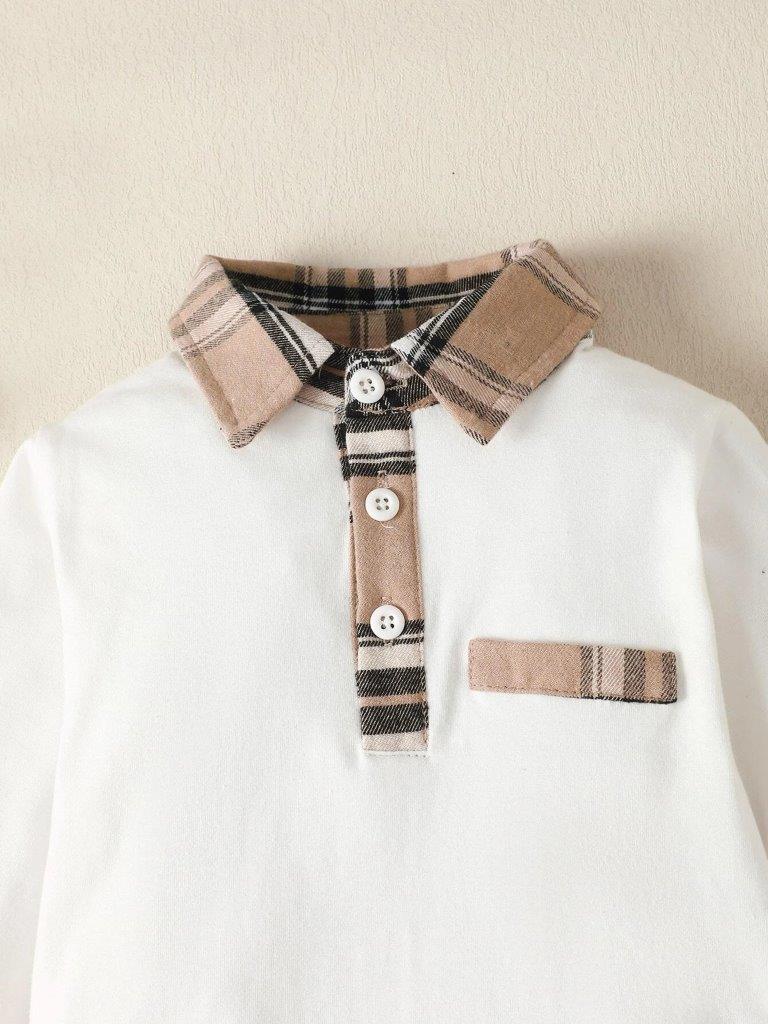 Baby Plaid Polo Shirt and Pants