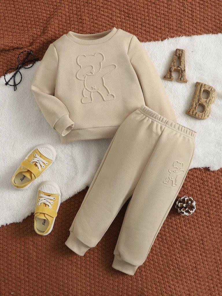 Baby Khaki Teddy 2 Piece Set