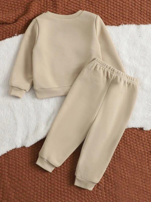 Baby Khaki Teddy 2 Piece Set