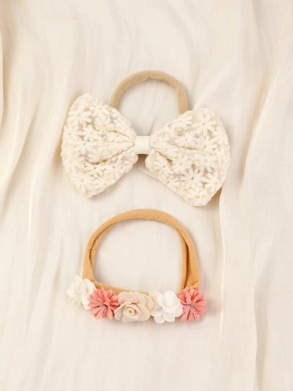Baby 2 Piece Flower Headband Set 6