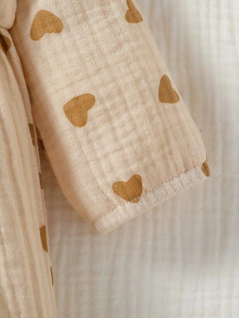 Baby Double Bow Heart Romper Set