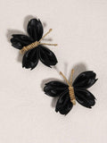 2 Piece Black Butterfly Hair Clips