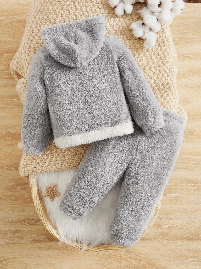 Baby Cartoon Fleece 2 Piece Set