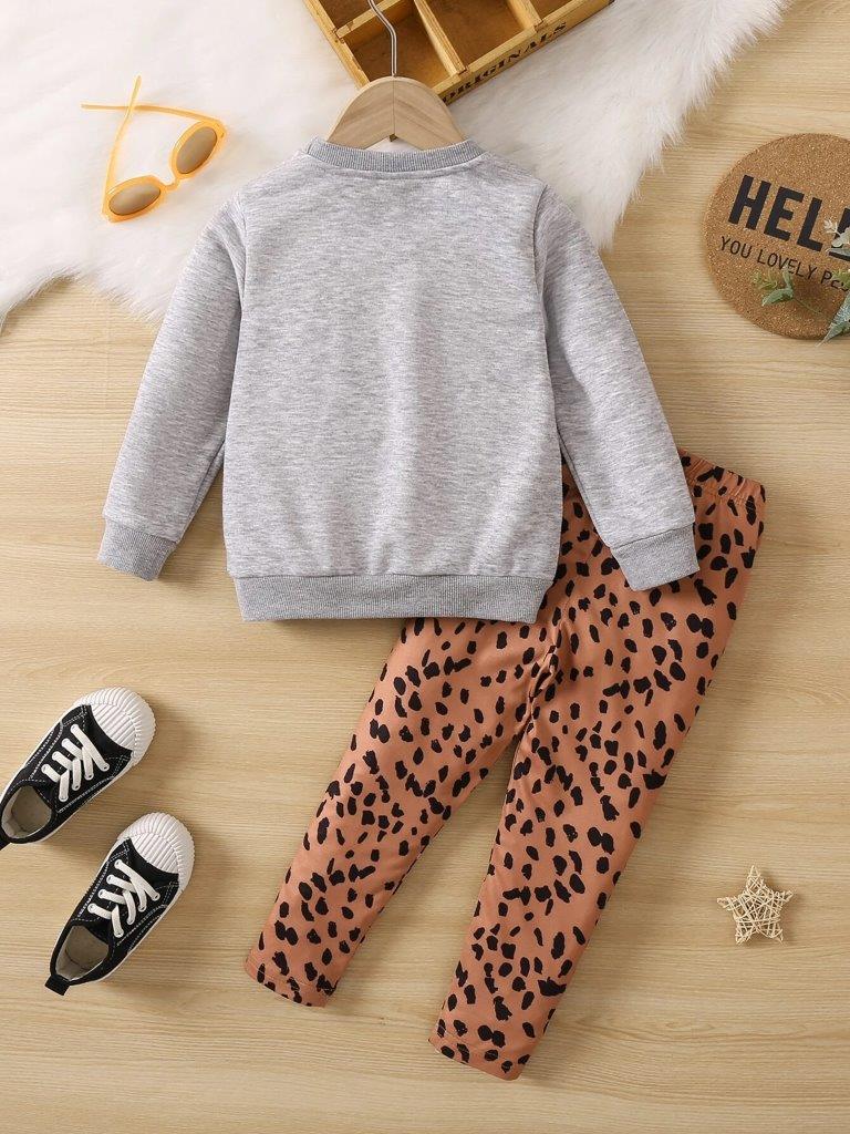 Toddler Girls Graphic Pullover Set