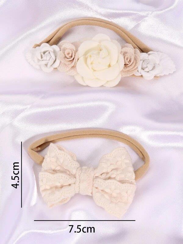 Baby 2 Piece Flower Headband Set 2