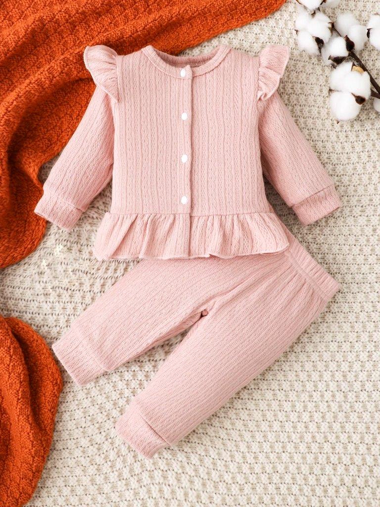 Baby Ruffle Top And Pants Set