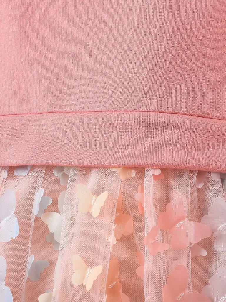 Toddler Girls Butterfly Hoodie Dress
