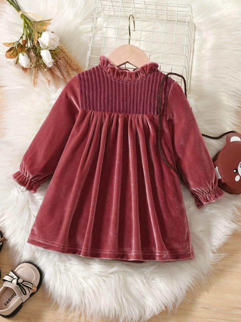 Baby Frilled Neck Dress