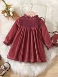 Baby Frilled Neck Dress