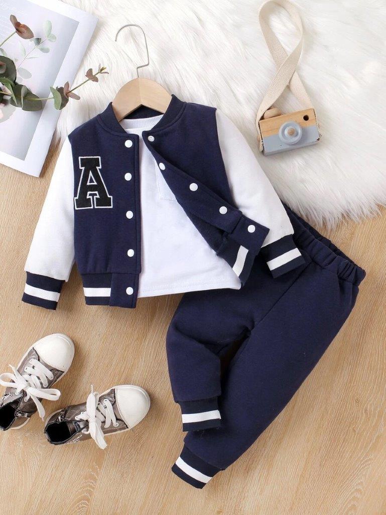 Baby Varsity Jacket And Pants Set