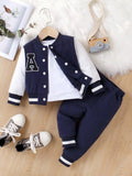 Baby Varsity Jacket And Pants Set