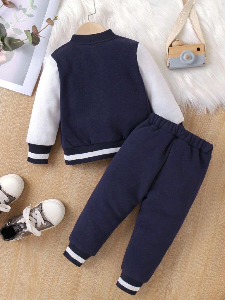Baby Varsity Jacket And Pants Set