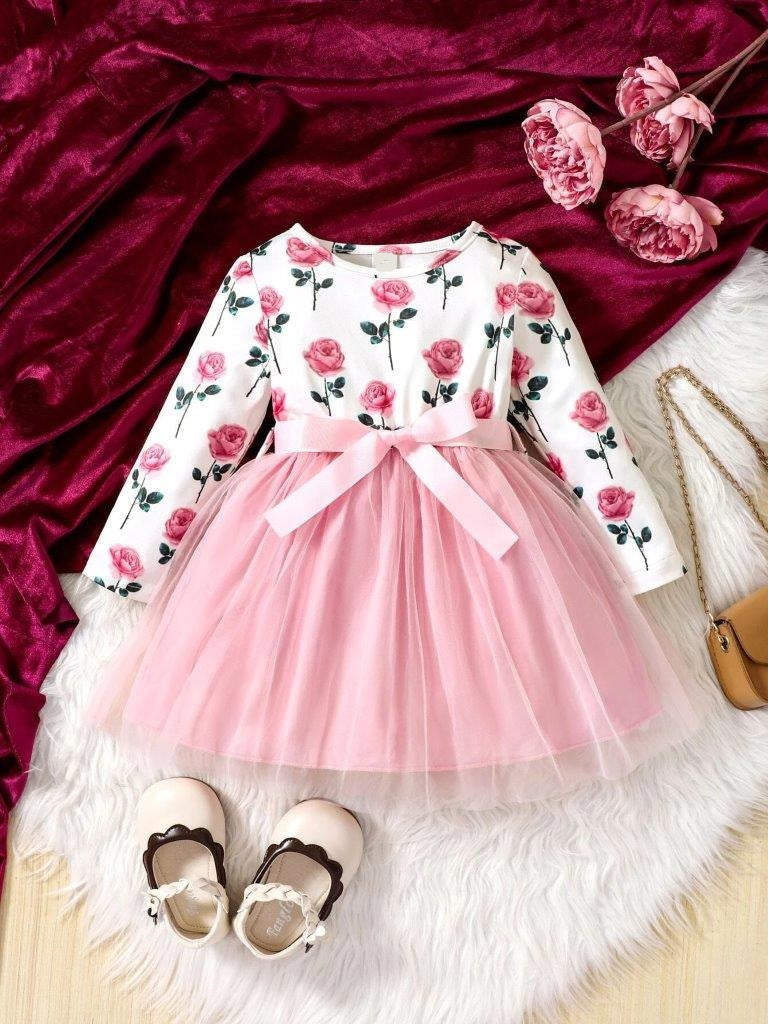 Baby Pink Flower Dress